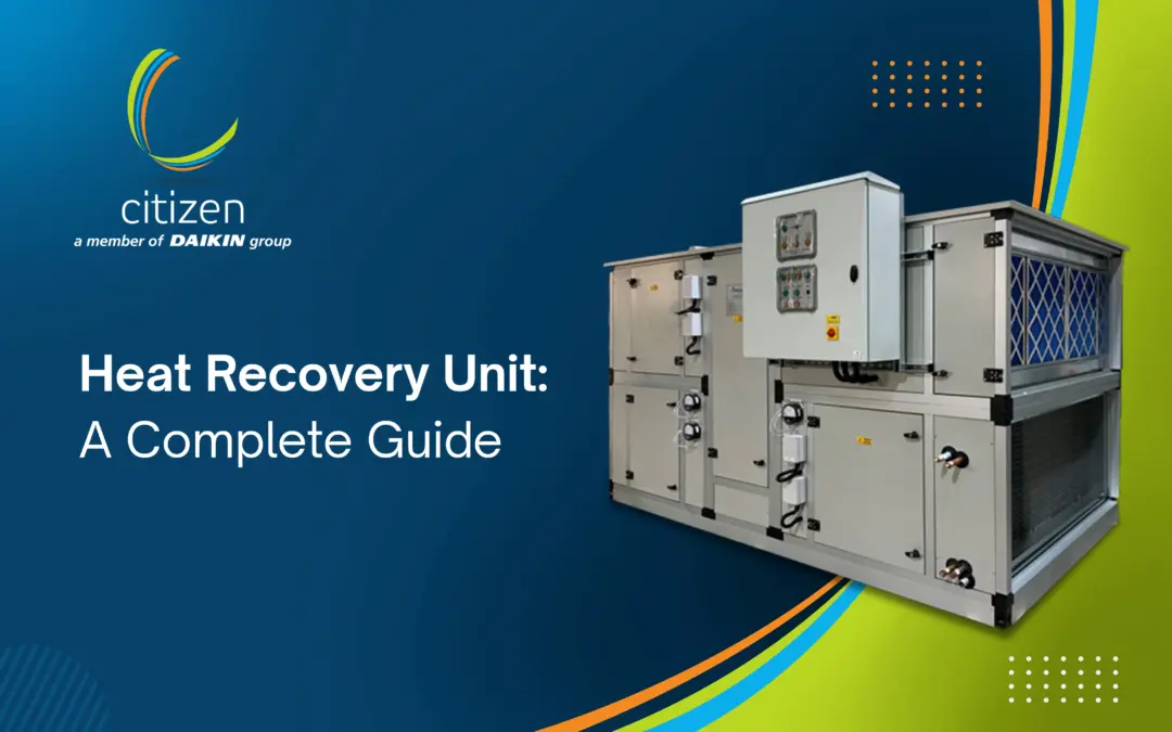 Heat Recovery Unit for HVAC system with control panel by Citizen Industries for energy-efficient commercial and industrial ventilation